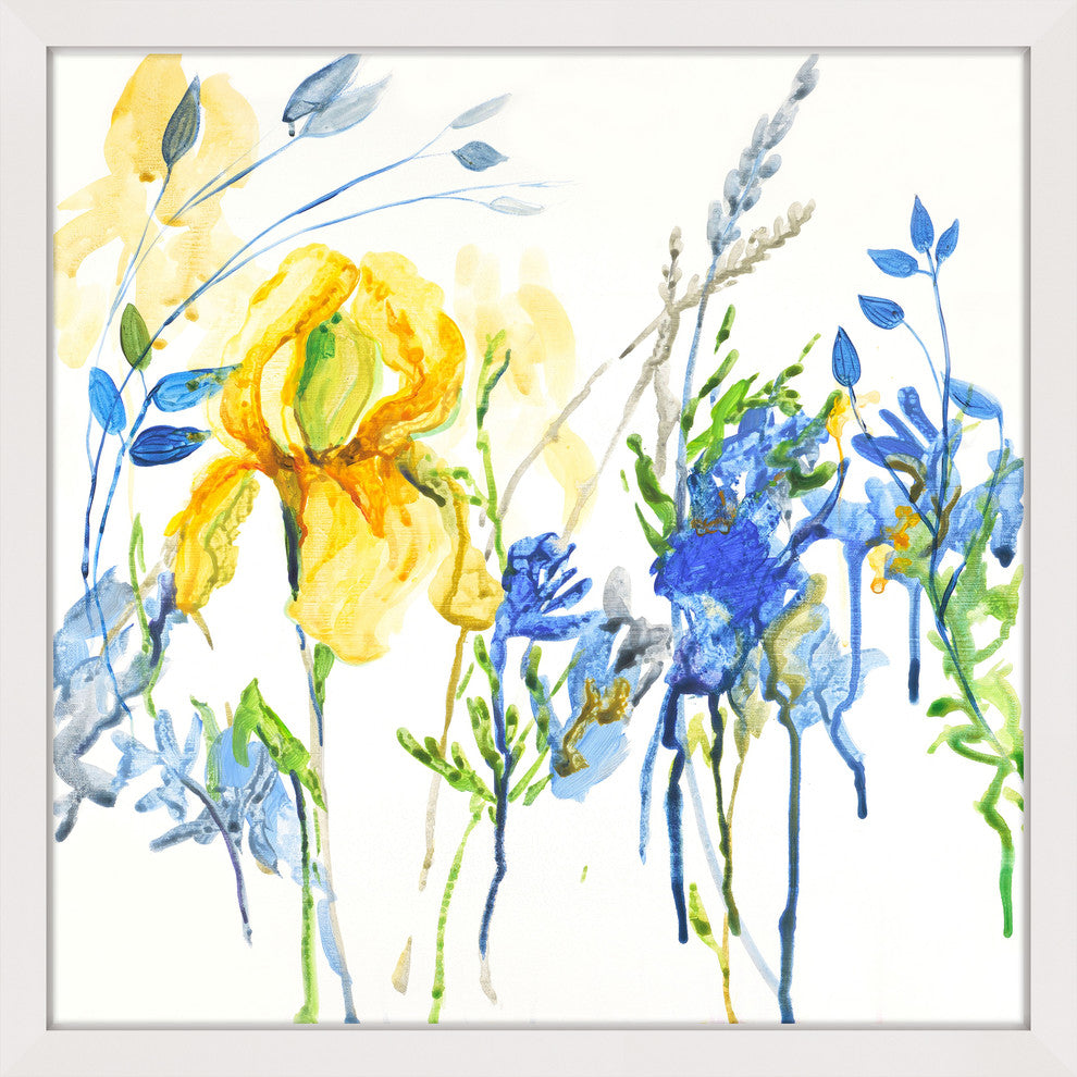 Marmont Hill, "True Blue" by Julie Joy Framed Painting Print, 32x32