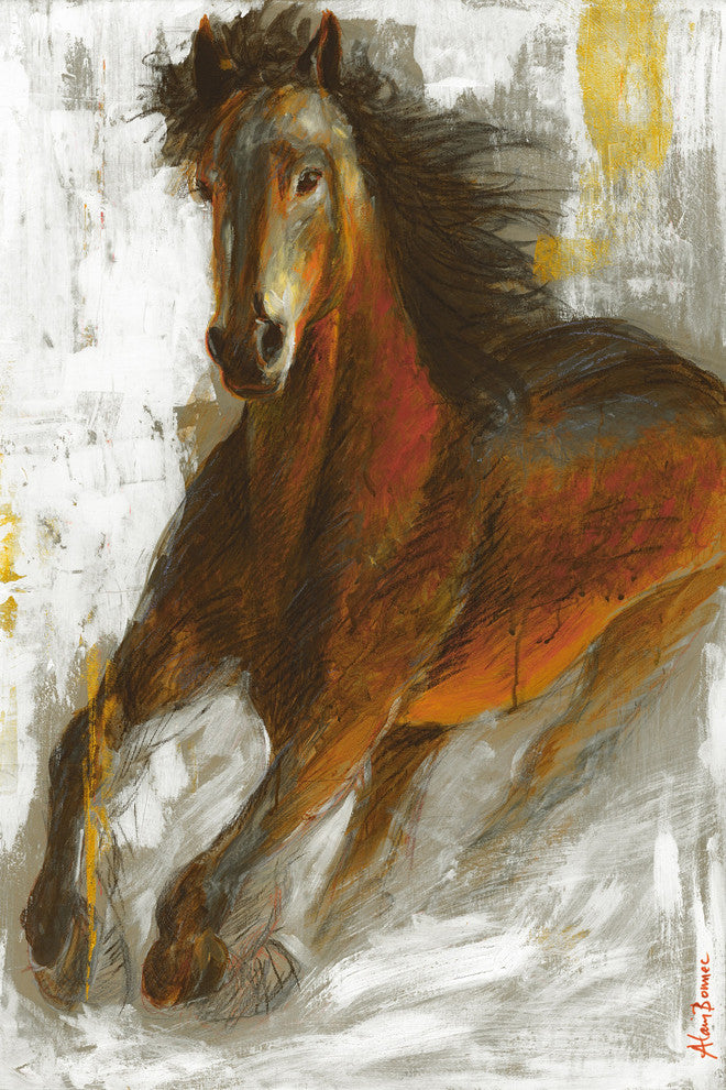 "Wild Fire" Painting Print on Wrapped Canvas, 24x36