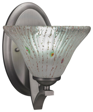 Zilo Wall Sconce, Graphite, 7" Frosted Crystal Glass