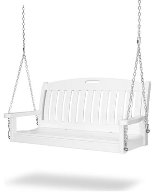 Polywood Nautical 48" Swing, White