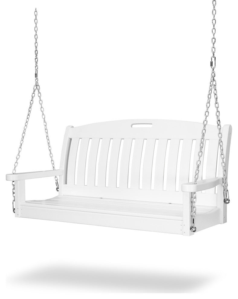 Polywood Nautical 48" Swing, White