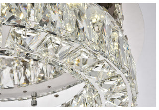 Monroe LED Light Chrome Flush Mount