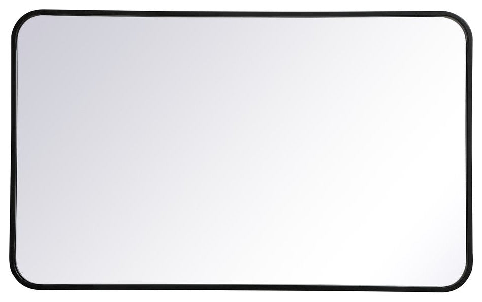 Elegant Decor Evermore Vanity Mirror Black