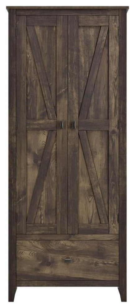 Systembuild Evolution Farmington 30" Wide Storage Cabinet - Rustic