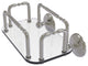 Monte Carlo Wall Mounted Guest Towel Holder, Satin Nickel