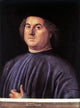 Alvise Vivarini Portrait of a Man, Gallery Wrapped Canvas Print, 21"x28"