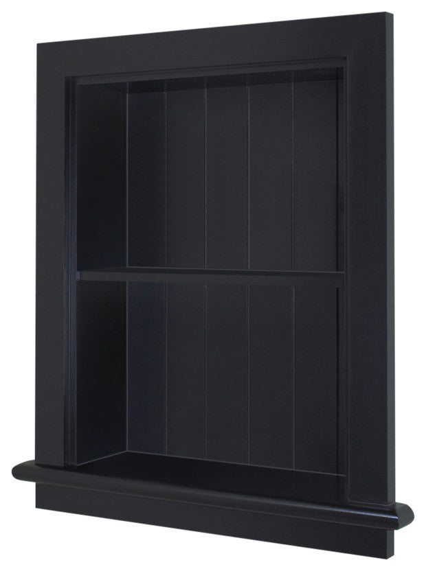 14x18 Aiden Wall Niche, Black Beadboard Back