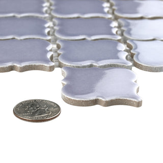 Hudson Tangier Mosaic Floor and Wall Tile, Lavender