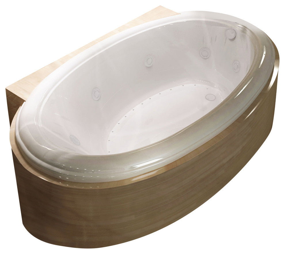Atlantis Whirlpools Petite 44 x 78 Oval Whirlpool Jetted Bathtub