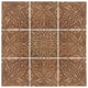 6"x6" Harvest Backsplash, Bronze, Set of 9