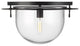 Generation Lighting, KF1061AI, Large Flush Mount, Aged Iron