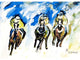 Three Racing Door Mat 18x26