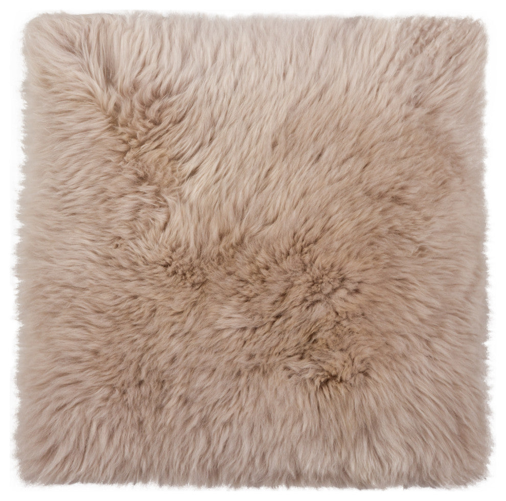 100% New Zealand Sheepskin Chair Seat Cover, 17"x17"