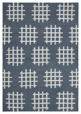 Lima Contemporary Area Rug, DarkGray and Ivory, 5'x7'