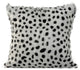 Contemporary Spotted Goat Fur Pillow Light Grey - Grey