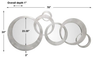Uttermost Odiana Silver Rings Modern Mirror