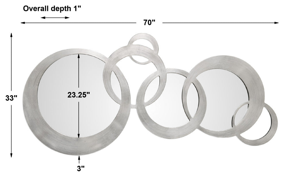 Uttermost Odiana Silver Rings Modern Mirror