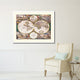 Frederick Ee Wit  Old Map Print On Canvas With Frame Art Collection 16" X 21"