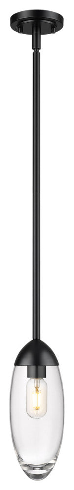 Z-LITE 1-Light Pendant, Matte Black