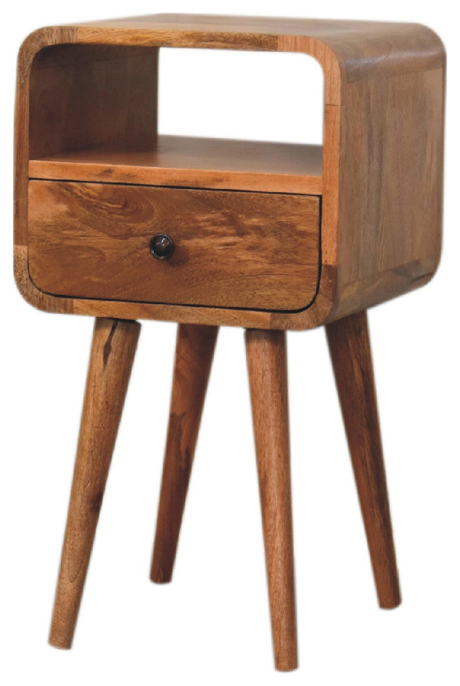 Mini Oakish Curve Open Nightstand