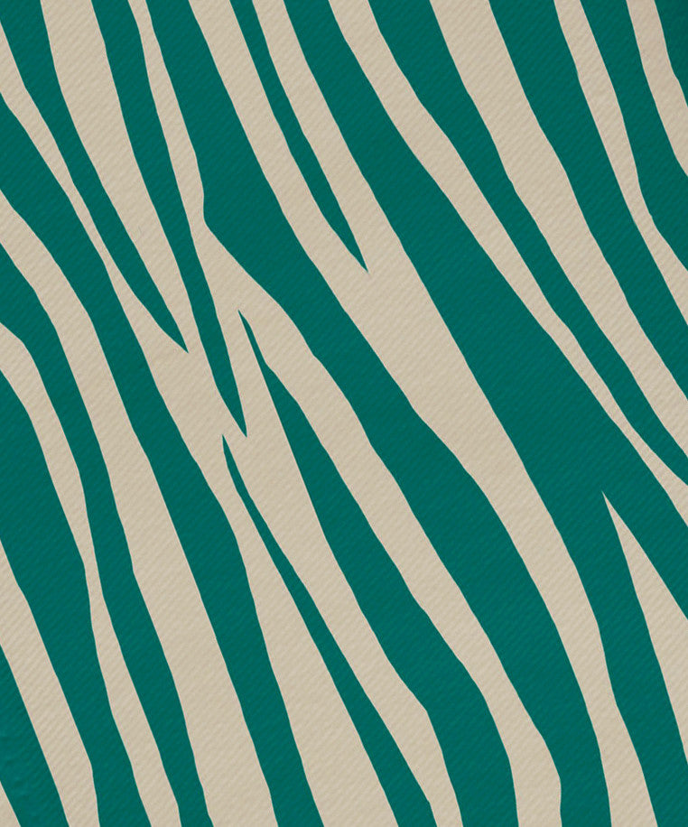 Wood Stripe, Print Napkin, Set of 4, Jade