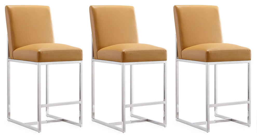 Manhattan Comfort Element Counter Stool, Set of 3