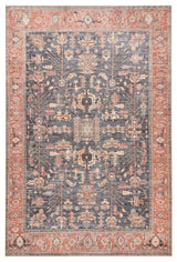 Avalon Persian Border Area Rug - Red, 3'9"x5'6"