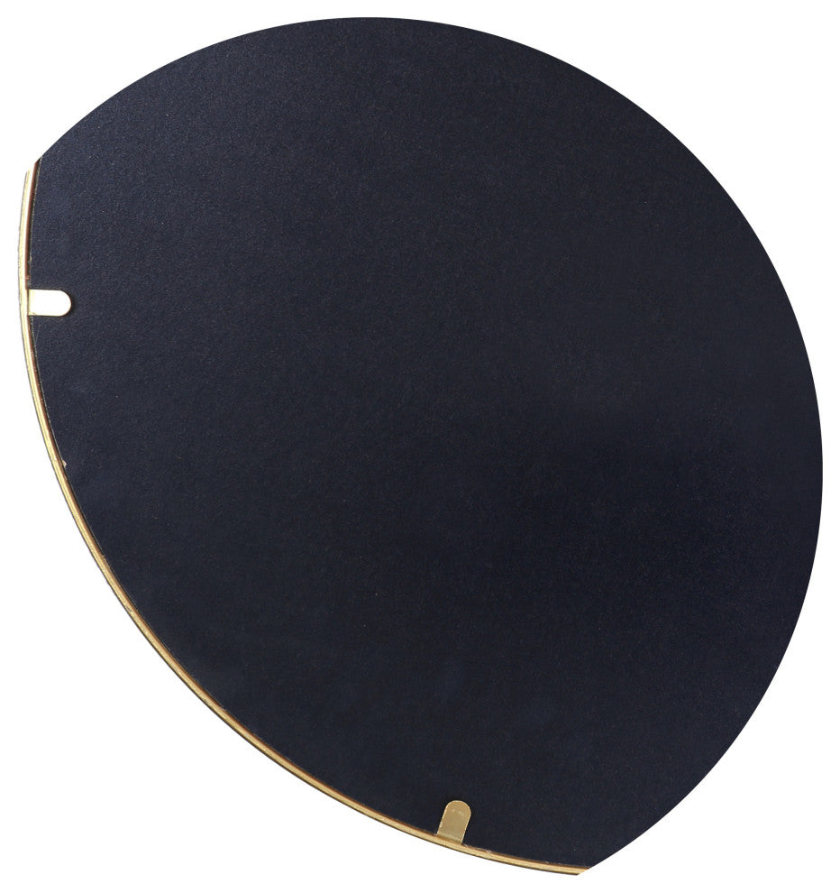 Round Gold Wall Mirror, 24"