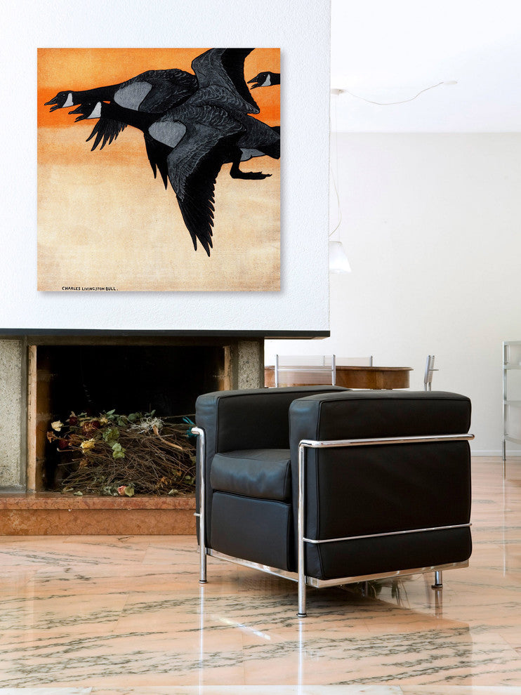 "Canadian Geese" Painting Print on Wrapped Canvas