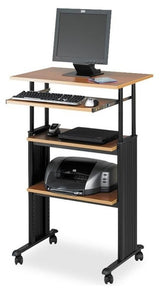 Safco Muv Stand-up Adjustable" Desk, Rectangle Top