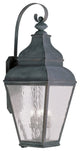 Exeter Outdoor Wall Lantern, Vintage Pewter