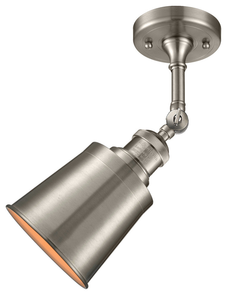 Innovations Lighting 201F-Sn-M9 1 Light Semi-Flush Mount