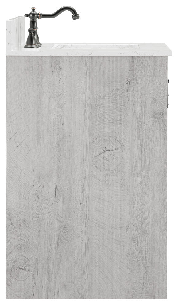 Rafter 54" Bathroom Vanity, White Wash