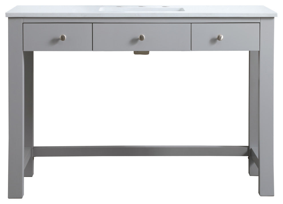 48" ADA Compliant Bathroom Vanity, Gray