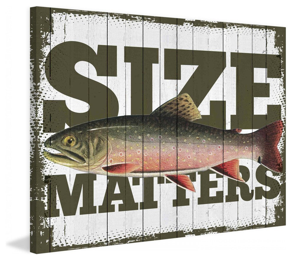 "Size Matters" Painting Print on Canvas by Saturday Evening Post