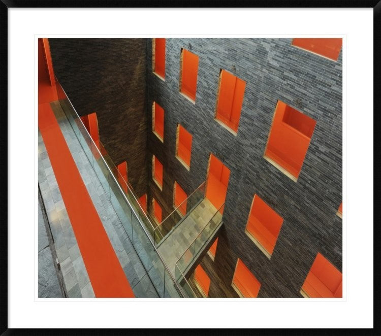 "The Orange Carpet" Framed Digital Print by Huib Limberg, 38x33"