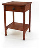 HomeRoots 15" x 18" x 24" Cherry, 1 Drawer, Rustic Wooden - Accent Table