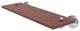 Waverly Place 16" Solid Wood Shelf, Satin Chrome