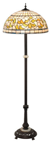 Meyda Lighting 229125 62" Wide Tiffany Turning Leaf Floor Lamp
