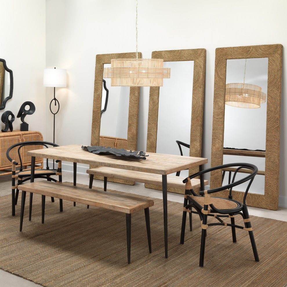 Harbor Floor Mirror, Seagrass