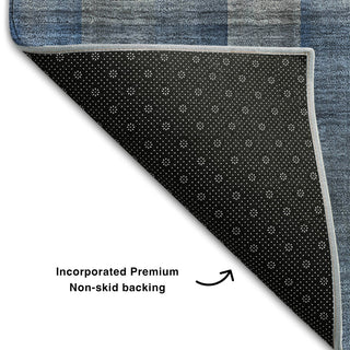 Premium Machine Washable Mayfield AMF548 Blue 2'6" x 3'10" Rug