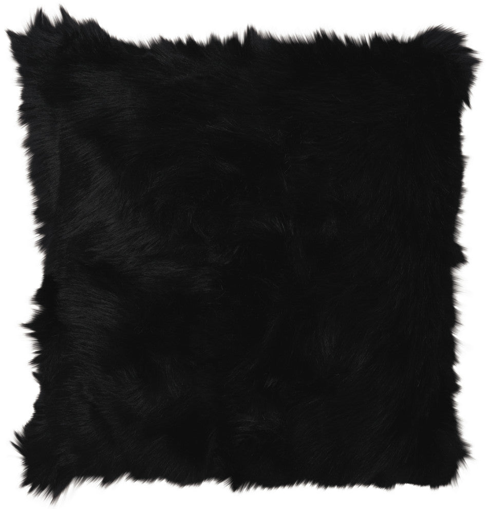 Mina Victory FL101 Throw Pillow, Black, 22" x 22"