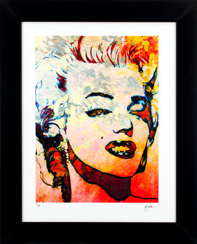 Marilyn Monroe "Red Marilyn" Art by Mark Lewis