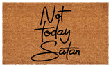 Calloway Mills Not Today Satan Doormat, 24" X 36"
