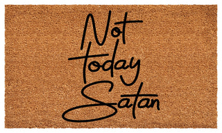 Calloway Mills Not Today Satan Doormat, 24" X 36"
