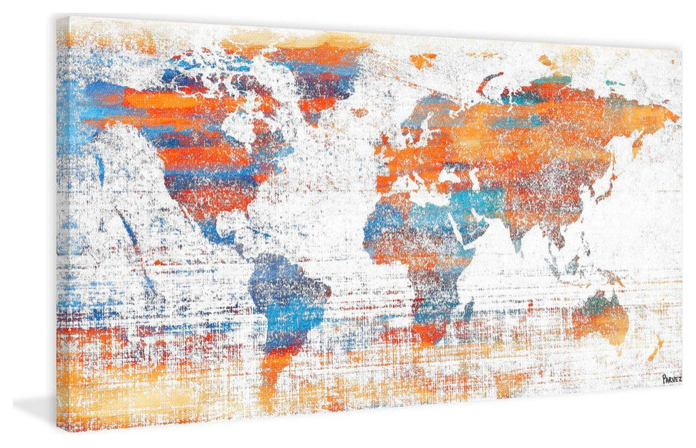 "Warm World" Print on Canvas, 45"x22.5"