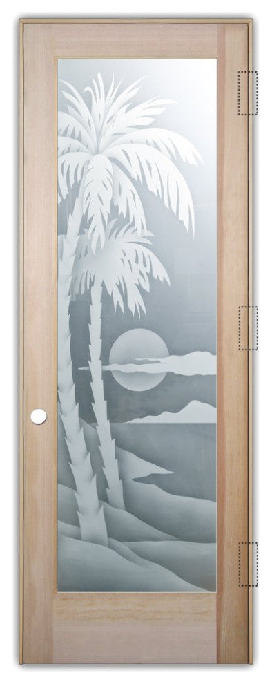 Interior Prehung Door or Interior Slab Door - Palm Sunset - Douglas Fir...