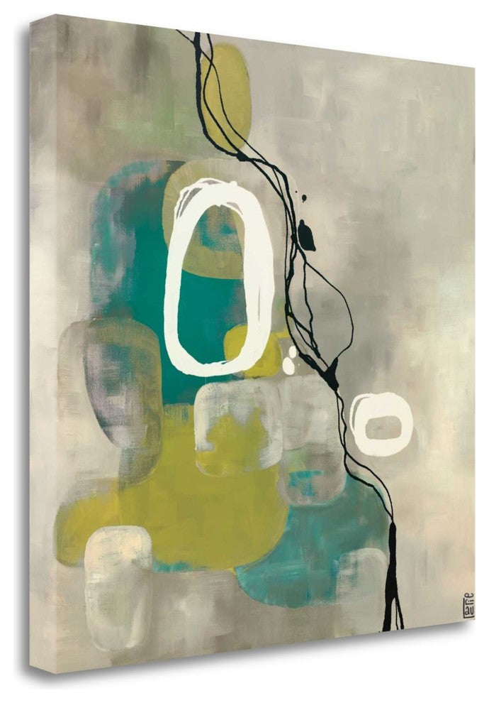 "Jade Retro" By Laurie Maitland, Giclee Print on Gallery Wrap Canvas