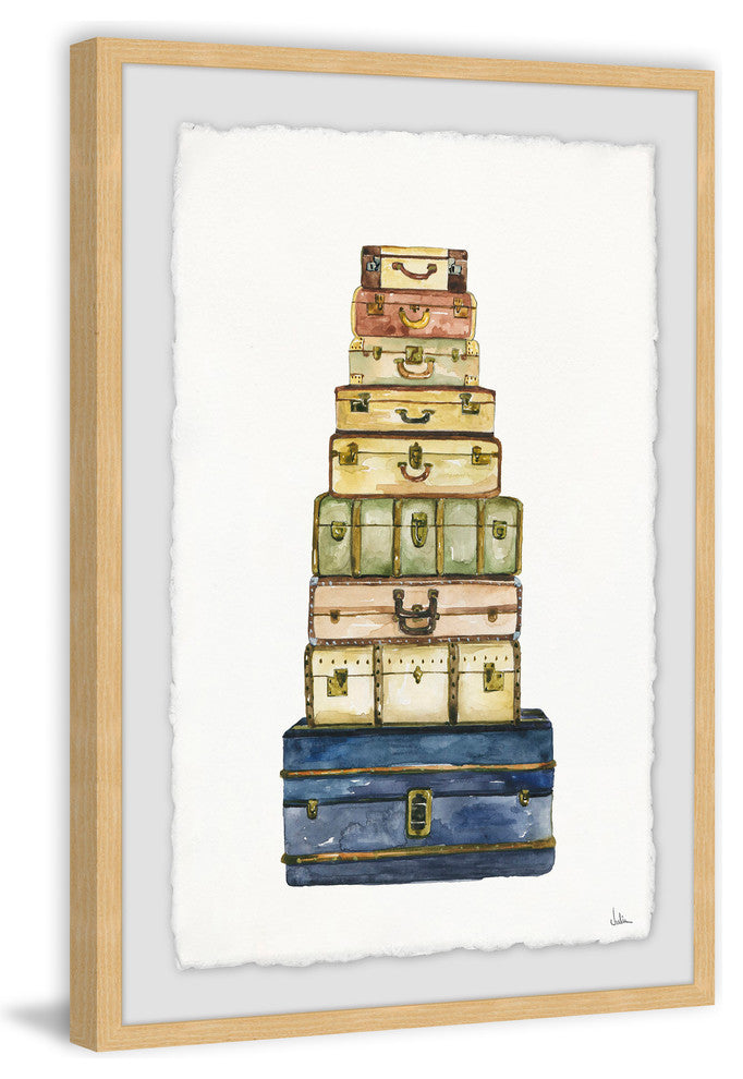 "A Good Traveller" Framed Painting Print, 12"x18"