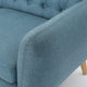 GDF Studio Eunice Petite Mid Century Modern Tufted Fabric Sofa, Blue